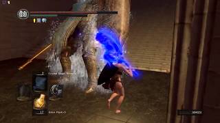 Dark Souls REMASTERED: Dragon King Greataxe+5 + Crystal Magic Weapon 2 handed attack, 1138 dmg