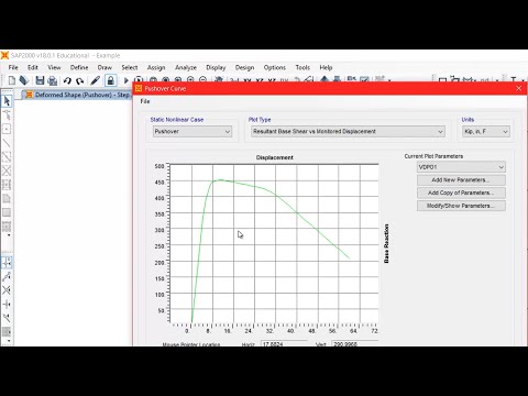 SAP2000: Pushover analysis