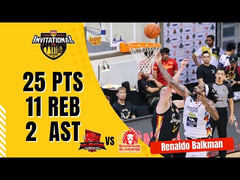 ABL | RENALDO BALKMAN NBA PROS Full Highlights vs SINGAPORE SLINGERS  25PTS 11REB 2AST