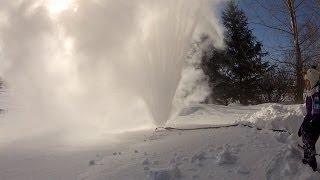 preview picture of video 'A Sprinkler in Winter? -48C / -57F, Winnipeg, MB, CANADA'