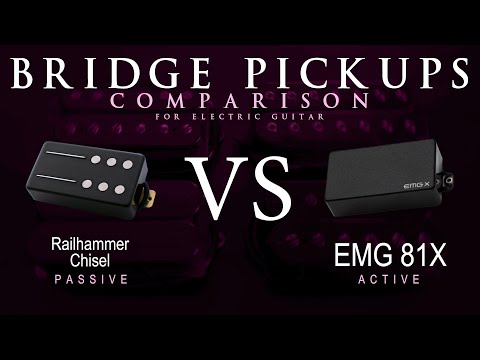 Railhammer CHISEL vs EMG 81X - Bridge Guitar Pickup Comparison Tone Demo