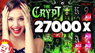 💥 PLAYER LANDS THE CRYPT MAX WIN ⚡ (NOLIMIT CITY) 27000x BOOM!