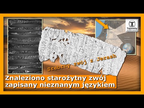 What does the silver scroll from Jerash, found in Jordan, contain?