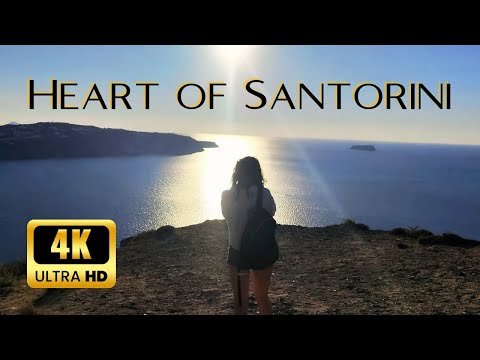 Hearth of Santorini walking, Greece 4K