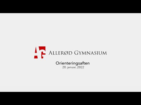 Allerød Gymnasium Orienteringsaften 2022