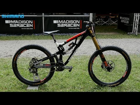 Close up of the Madison Saracen Myst Team Machine | SHIMANO
