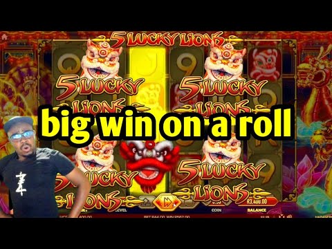 "5 Lucky Lions Slot Win - Luckiest Gambling Moment Ever!"