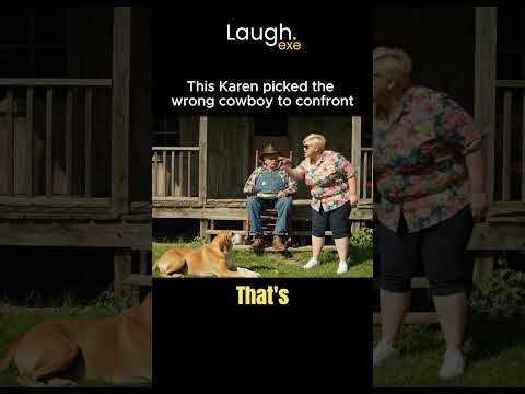 Karen Confronts Mr Smith About His Dog… Big Mistake  #cowboys #funny