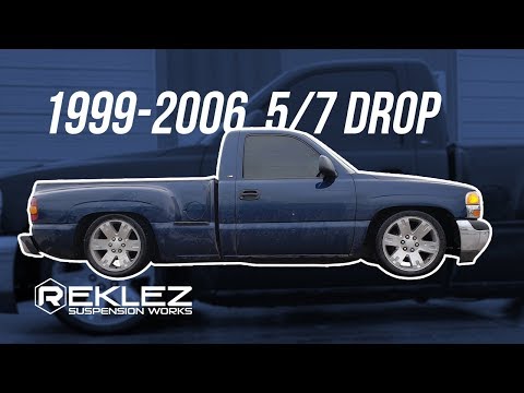 1999-2006 Sierra, Silverado 5/7 Drop Kit Installation, C Notch, Street Performance, Reklez, StepSide