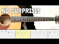 Radiohead - No Surprises (Guitar Tutorial Tab)