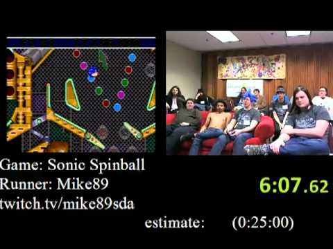 Awesome Games Done Quick 2012 - Sonic Spinball speed run