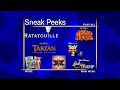 Sneak Peeks Menu To Cars 2006 DVD June 24 2005 Theatrically Released Version