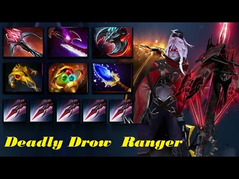 Dota 2 - Drow Ranger Arcana - Over Power Deadly Drow - Game play