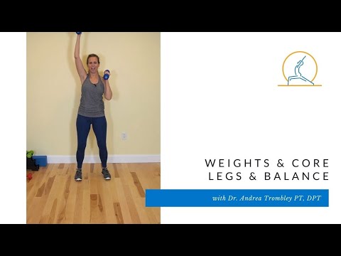 Weights and Core: Legs & Balance 13 minute mini workout in Standing