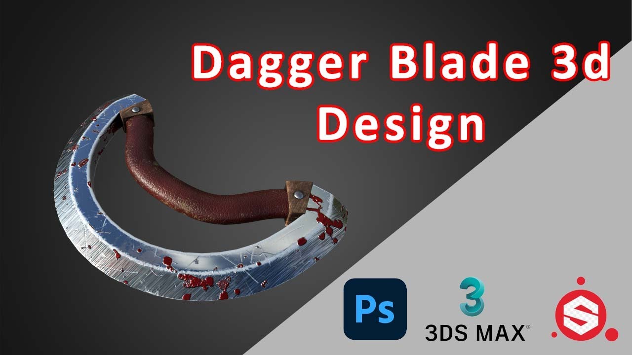 Dagger Blade 3d design | Unique bladed weapon