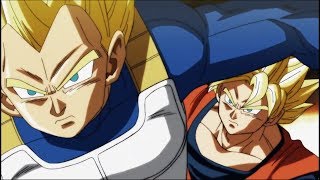 Goku y Vegeta vs Trio Dangers y Destruccion de Universo 9 [HD]