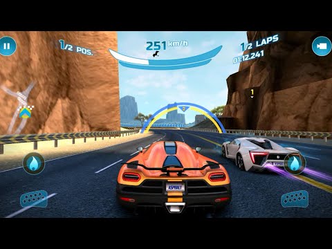 Asphalt Nitro - Koenisegg Agera R VS Lykan Hypersports gameplay