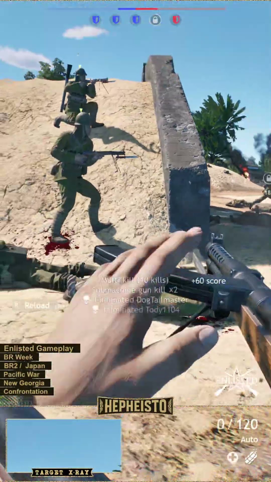 Paratrooper eliminates M3 Stuart with Type 5 Rocket Launcher