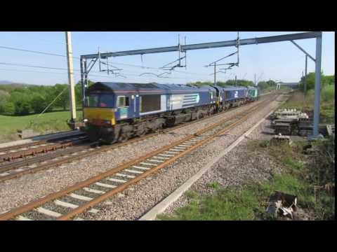 DRS 66303, 66427 & 68002 - Light Engine move, Euxton 12.5.16