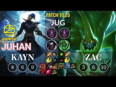 OZ Juhan Kayn vs Zac Jungle - KR Patch 10.20