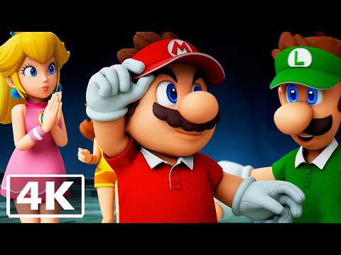Mario Tennis Fever - All Cutscenes [Full Movie] 4K