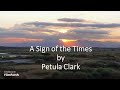Petula Clark - A Sign of the Times