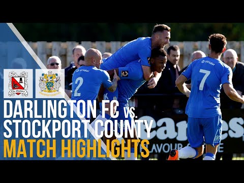Darlington FC Vs Stockport County - Match Highlights - 29.09.2018