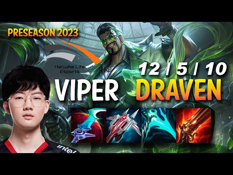 HLE Viper DRAVEN vs CAITLYN ADC - KR Ranked