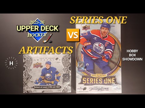 WHAT THE HECK DID I JUST PULL?! 🤯 2025-26 UPPER DECK ARTIFACTS vs. SERIES ONE HOBBY BOX COMPARISON