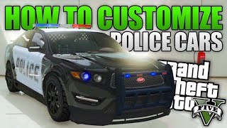How to customize the cop car in GTA V story mode