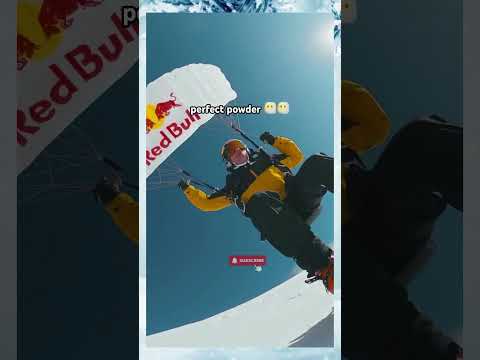 Ski jumping maniac  watch the Epic Ski Jump and Parachute Stunts! ⛷️🪂 #epicstunts #shorts