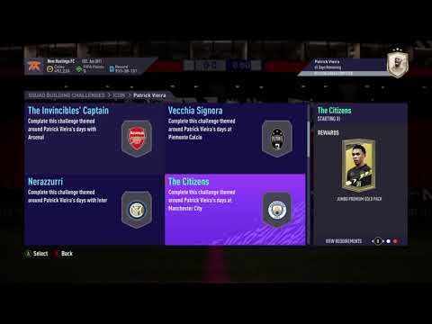 92 Vieira Prime Icon Moments SBC FIFA 21