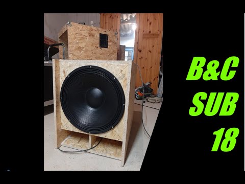 Neues Gehäuse für den B&C18SW100|SUB 18|PA BASS 1500W|einfachster PA SUB