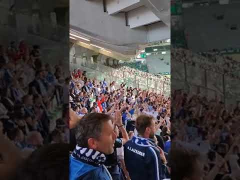 Les supporters d'#Auxerre sont chaud dans les gradins /#SaintEtienne-#Auxerre : 0-1 (29/05/2022)