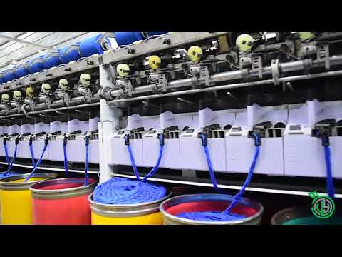 Sustainable Textile Fiber Spinning in Usha Yarns - Recycled Cotton Pre Dyed Colored Yarn