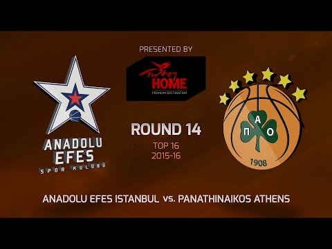 Highlights: Top 16, Round 14, Anadolu Efes Istanbul 91-86 Panathinaikos Athens
