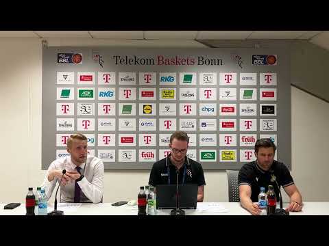 Press conference Telekom Baskets Bonn vs. Ludwigsburg, Playoffs Semi-final, Game 1, May 29, 2023