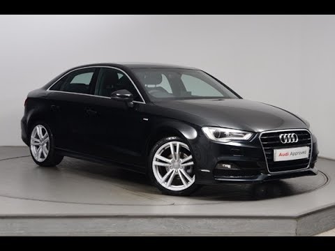 GJ66SZZ AUDI A3 TFSI S LINE NAV BLACK 2016, Nottingham Audi