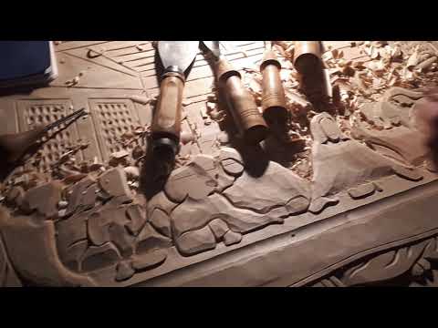 Płaskorzeźba " Ostatnia  Wieczerza" - rzeźbiona w drewnie