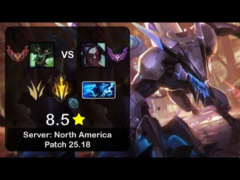 Warwick Jungle vs Kayn - NA GrandMaster - Patch 25.18