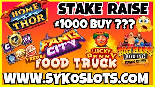 💥Online Slots Stake Raise Challenge | From HIGH Stakes to Big Wins!