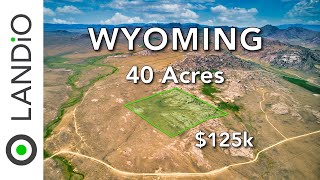 LANDIO • SOLD • 40 Acres of WYOMING Ranch Land for Sale
