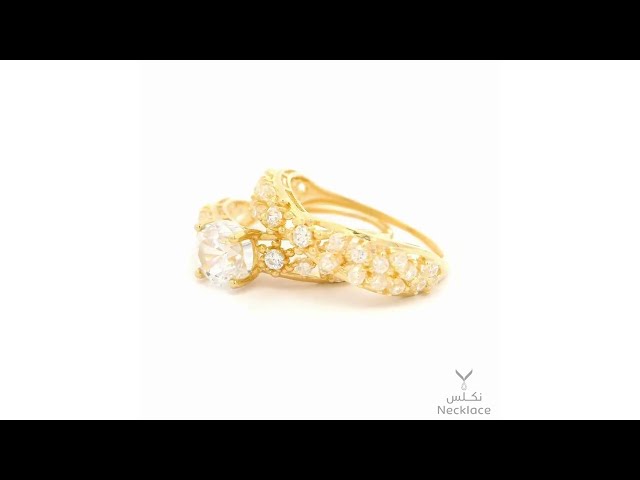 خاتم ذهب عيار 18 ( RN.5349 )