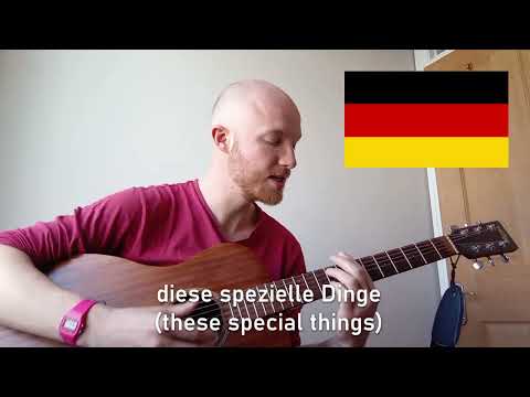 Une chanson auf pedwar idiomas (A song in four languages) // Tim Owen