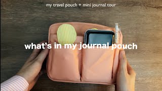 what's in my utility pouch + mini journal tour 💼 essentials I bring for coffee shop journaling ☕️