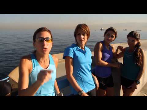 Ladies Team training to beat the Gentlemen Team @ Beirut Marathon 2013