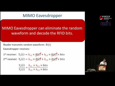 NSDI '15 - Securing RFIDs by Randomizing the Modulation and Channel
