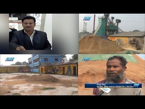 ময়মনসিংহ সদরের চুরখাইয়ে খাল দখল করে অবৈধ স্থাপনা
