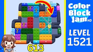 Solusi Level 1521 Color Block Jam
