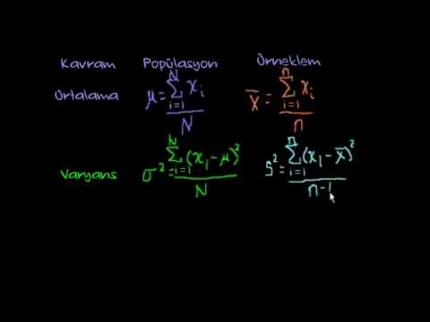 İstatistik: Standart Sapma (İstatistik ve Olasılık)